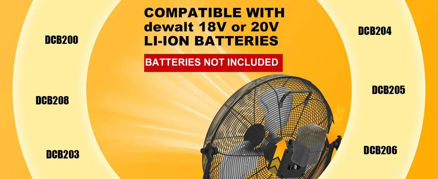 Turbo 12/16-Inch Floor Fan | Plugin in & Battery — detail 2
