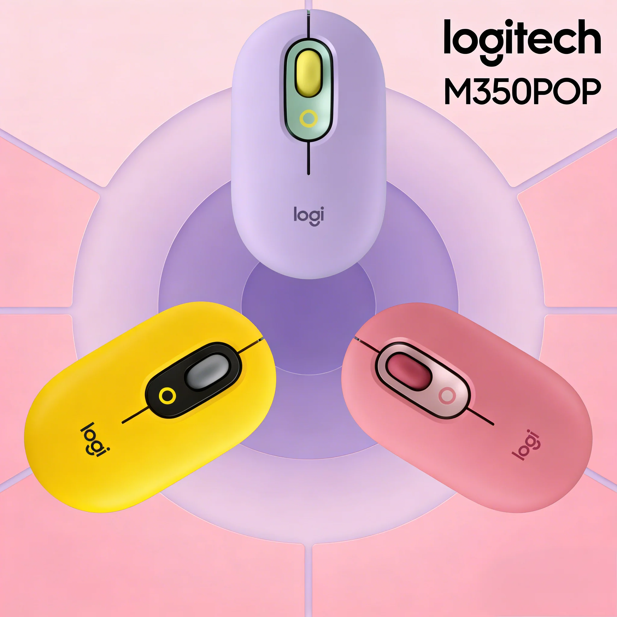 

Logitech M350 Pebble MX Anywhere 3S/ M350Pop Wireless Mouse,Quiet Optical Tracking,Portable Slim Design forHome Office Travel