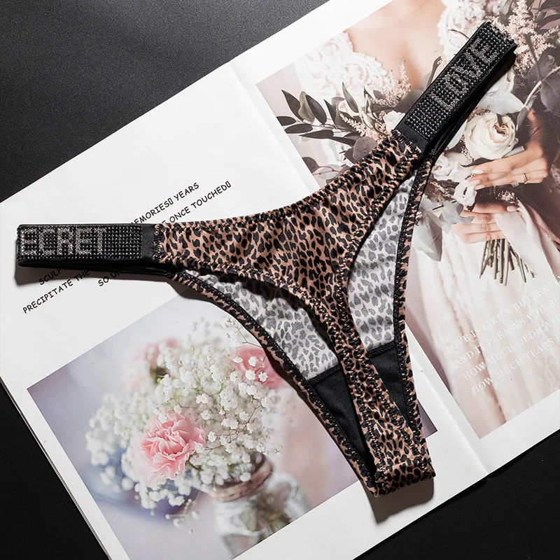 Calcinhas Sexy para Mulheres, Tanga com Strass e Diamantes, G-string, Shorts de Cintura Baixa, T-back, Fitness S-XL