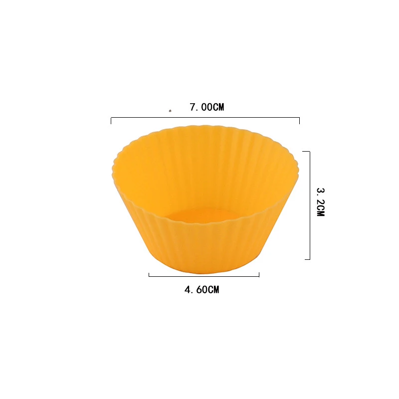 Silicone Mafen Cup for Chocolate Egg Tart, Rice Cake, Mousse Pudding, Baking Tray Mold, Kitchen Tools Accessories, 10 Pcs