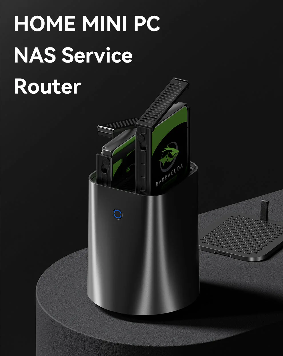 AMD R7 5825U/Inter N100 Dual-Network Dual-Display Home Mini PC Ondersteuning win10/Linux NAS Systeem WiFi6 Pfense Firewall Computer