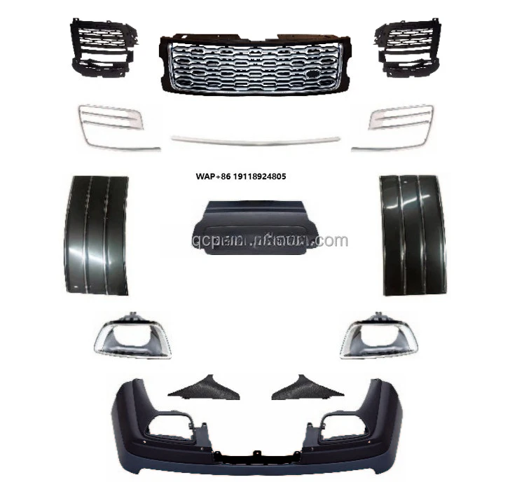 For RR vogue 2018-2022 Base Upgrade to SVA Version Low to High Grille Side Vent  Rear  Bumper Completely Body Kit