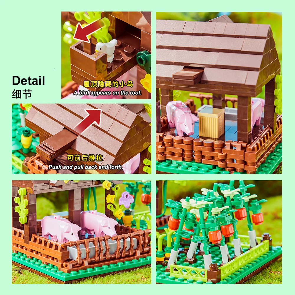 Happy Ranch MOC Building Block - Is Farming Under Agriculture ulasan dan harga