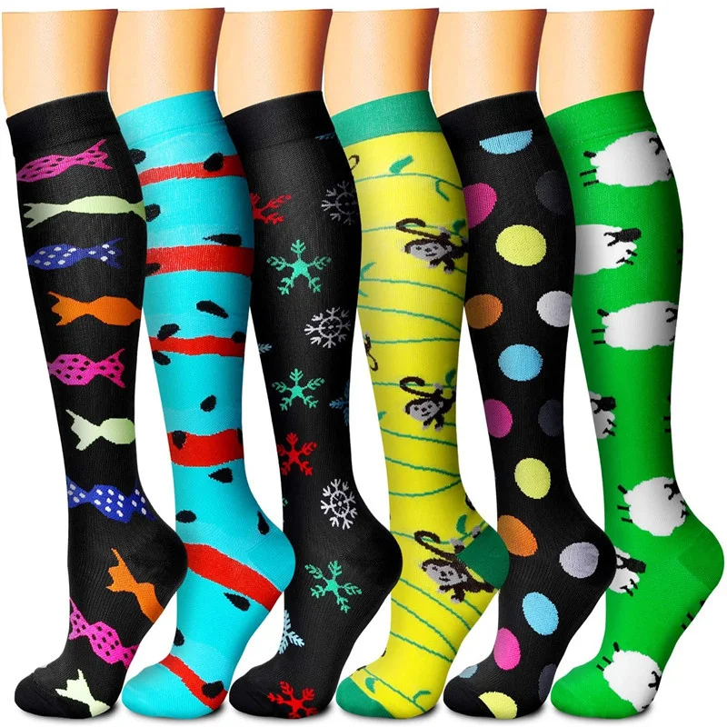 Compression Socks Men Women Sports Socks 20-30 MmHg Knee High for Anti Fatigue Pain Relief Socks Pregnant Edema Socks