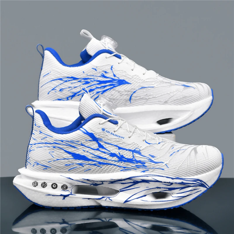 Men Fashion Running Shoes Breathable Sneakers Carbon Plate Lightweight Athletic Training Sports Footwear Marathon Jogging Shoes - view 5