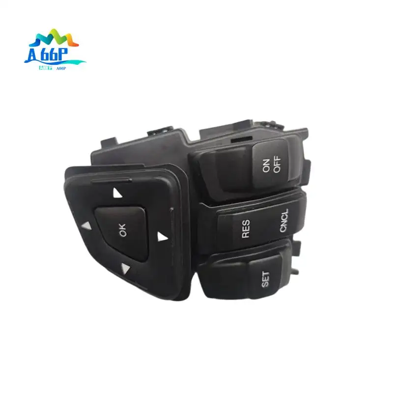 

A66P-Car Multi-Function Media Steering Wheel Button Audio Volume Cruise Control Switch For Ford Edge Explorer 2011-2014