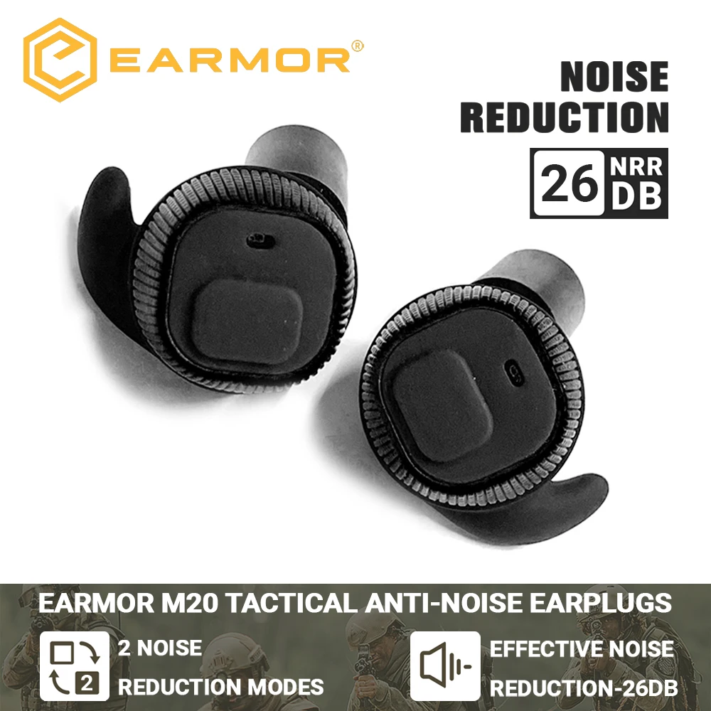 

EARMOR Electronic Earplugs M20 Hunting Earplugs Active Shooter Earmuffs Electronic Hearing Protectors Tactical Accessories