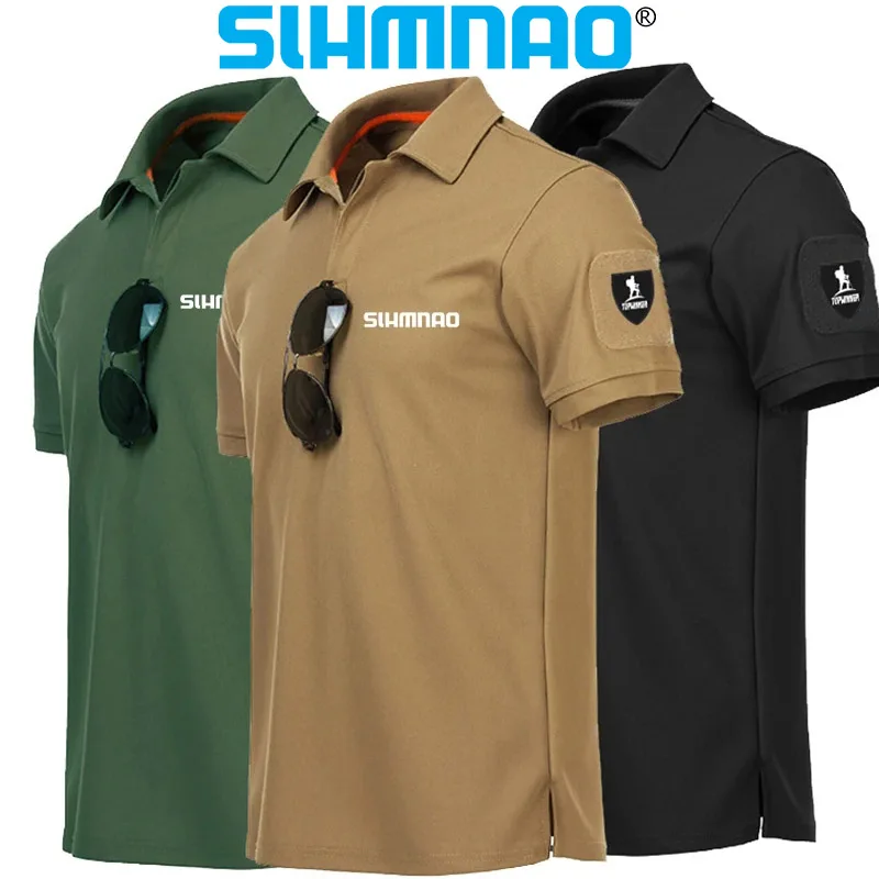 

Men's Fishing Army Battle T-shirt Light Outdoor Hiking Camping T-shirt Breathable Sports Clothing Hunting Clothing Fishing Shirt