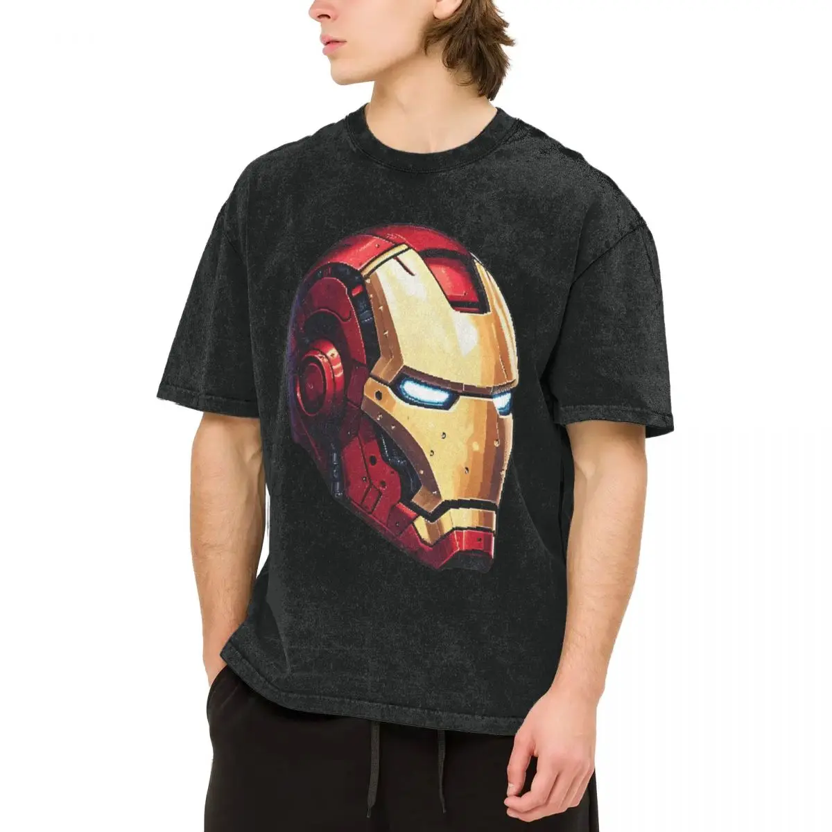 Iron Man 3D Print Captain America T-Shirt Trending T-Shirts Short-Sleeve Vintage Tshirt Summer Cotton O Neck Oversized Top Tees