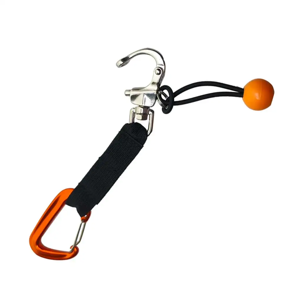 Surfing Diving Quick Release Clip Safety Lanyard Strap 316 SS Swivel Clip Attachment