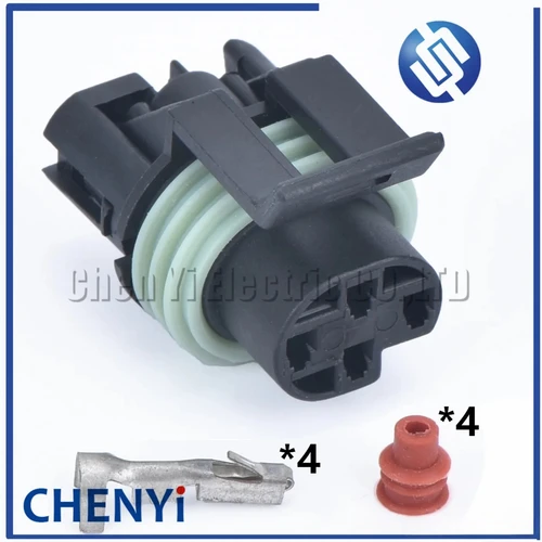 Imagen 1 del producto 5 juegos de conectores eléctricos hembra sellados Metri-Pack 150 de 4 pines y 1,5 mm, serie 12065298, para sensor de oxígeno