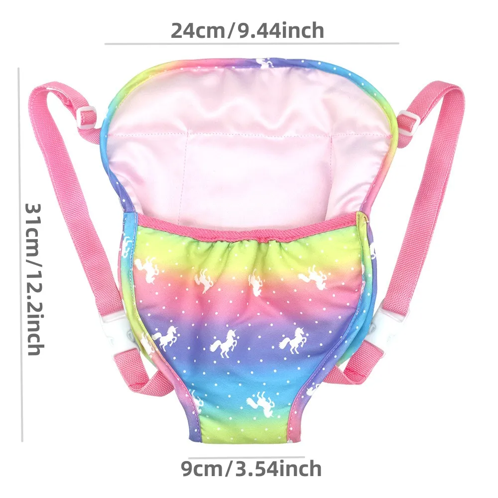 Dolls Out Going Carry Bag Backpack Strap 43cm 45cm Newborn Doll Clothes Accessories,Children's Bag,Christmas Birthday Gift