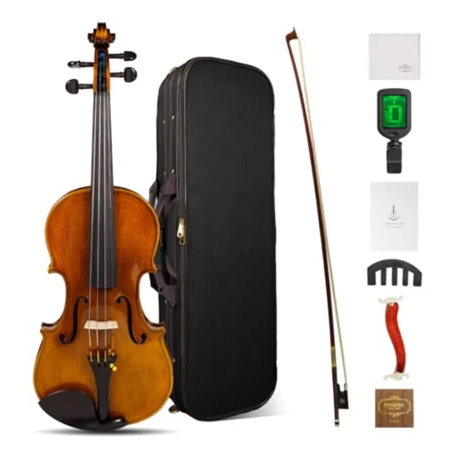 

Скрипка 4/4 полноразмерная, из альпийского дерева, для профессионалов, с премиальной отделкой и резонансным звучанием