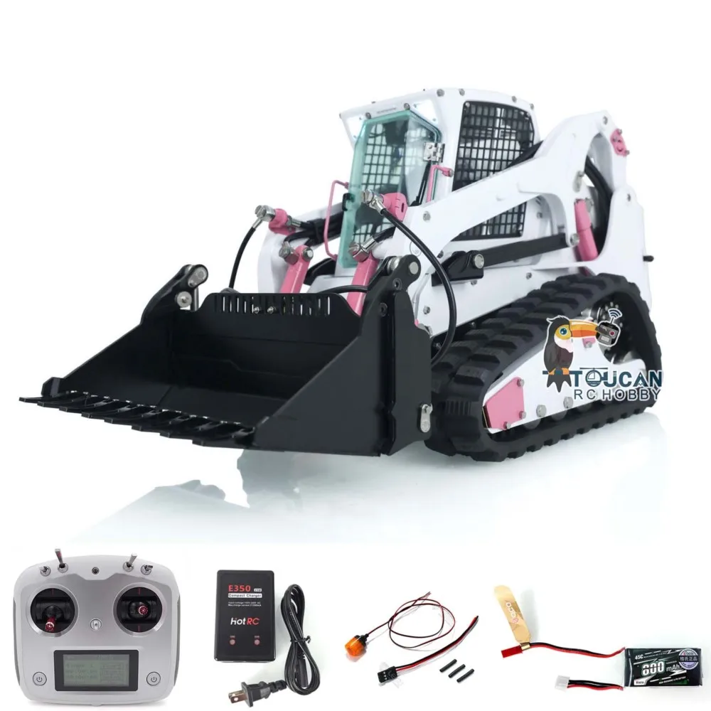 

Toy 1/14 RTR LESU Aoue LT5 RC Hydraulic Loader Radio Control Metal Tracked Skid-Steer Truck Car Lights Sounds Model Car THZH1392