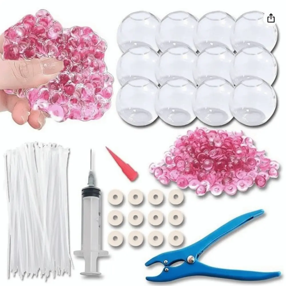 1 Set Fun Tear Resistant DIY Craft Supplies TPR Clear Refillable Empty Ball Skin Soft Stretchy Ball Shell Handmade Play