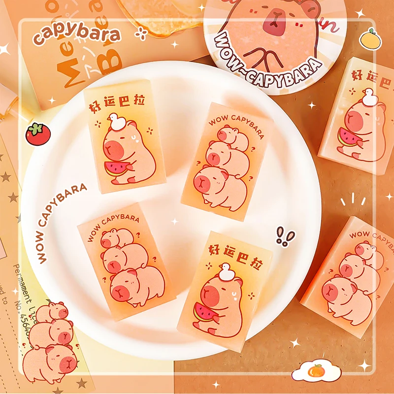 Kawaii Stationery items Aesthetic stationery supplies back to school acsesories capybara Eraser drawing rubber cute things