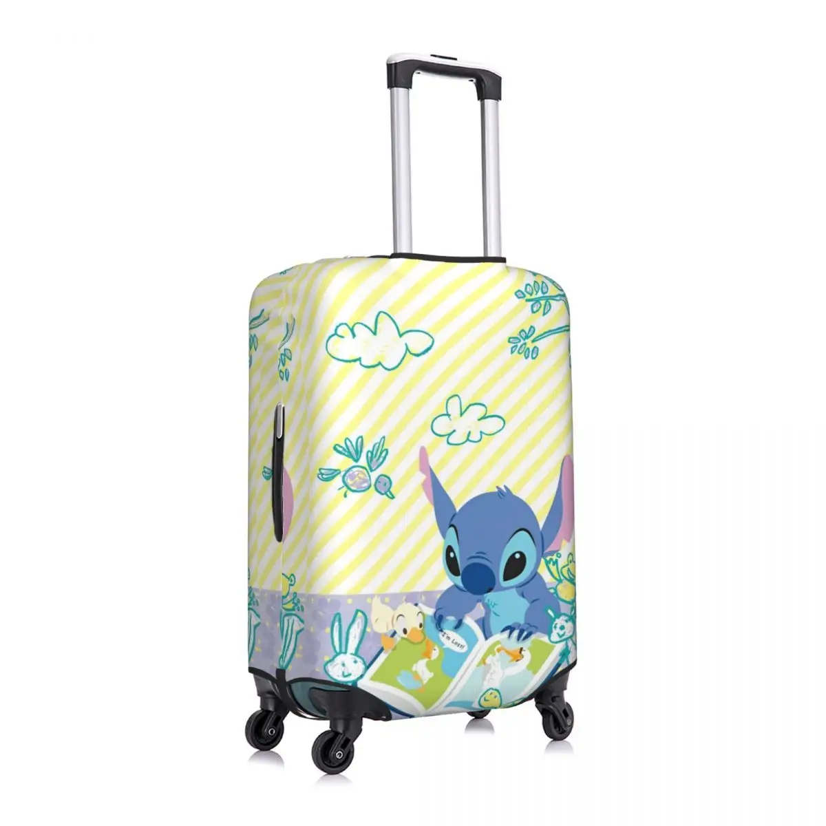 Custom Stitch Luggage Cover Protector Fashion Travel Suitcase Covers Cruise Trip Vacation Strectch Luggage Supplies Protection