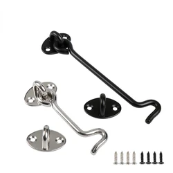 Thickened Window Hook Accessories, Door and Window Hooks, Stainless Steel Black Wind Hooks
