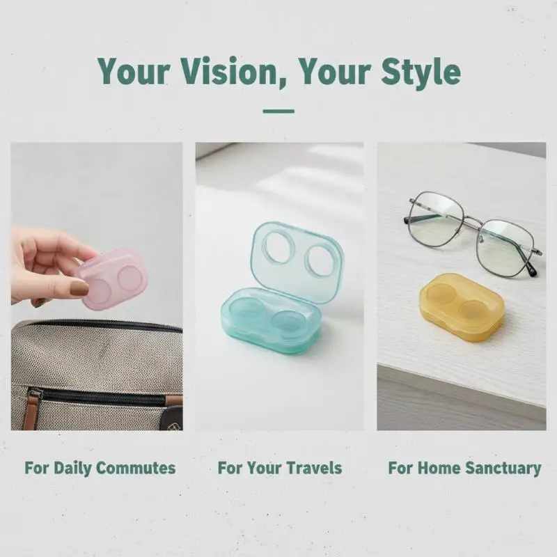 Contact Lens Case Durable BPA Free Integrated Case with Tweezers Leakproof Portable for All Occasions Use