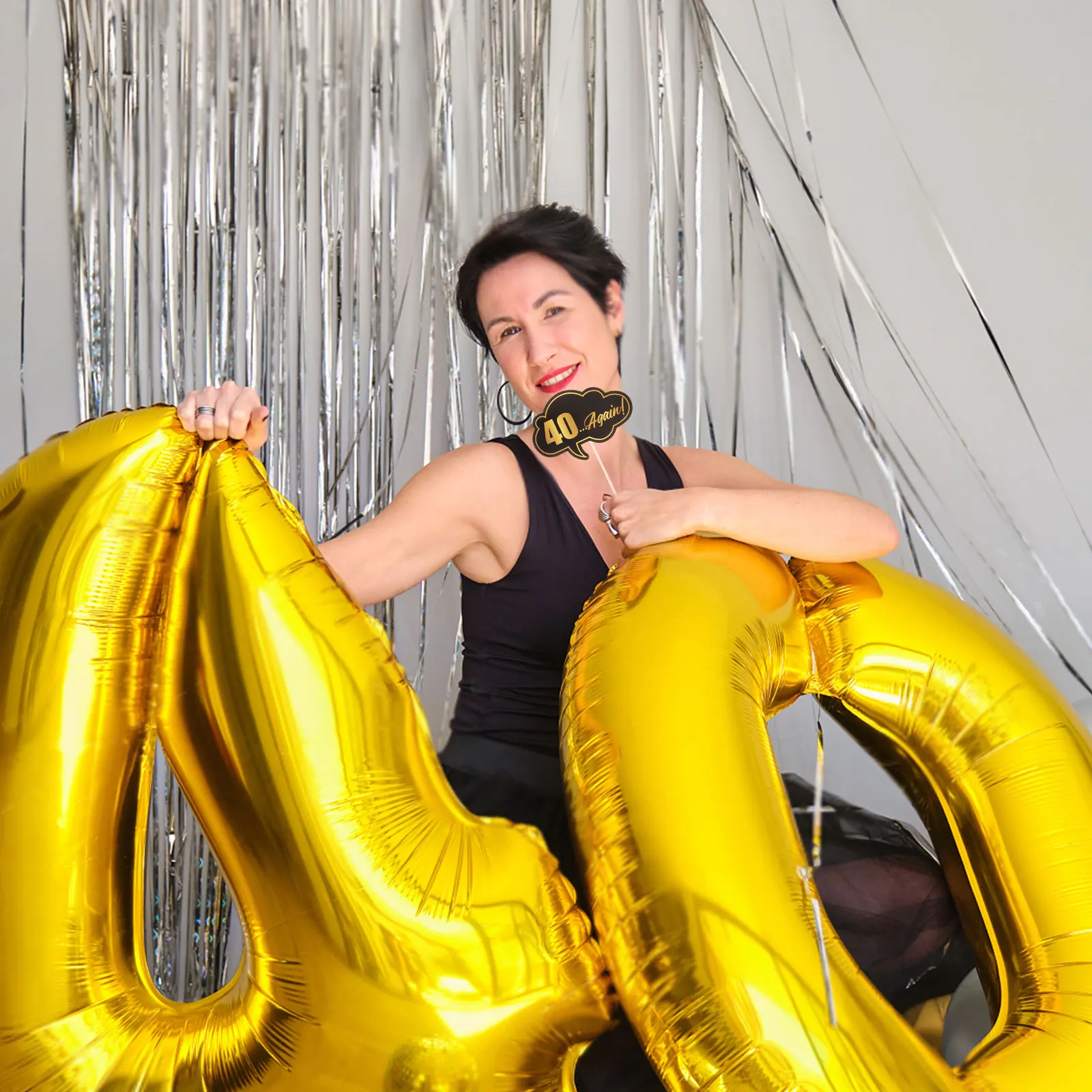 

26 Pcs Birthday Photo Props Handheld Booth Party Supplies Photograph Place Order Cake Ornament