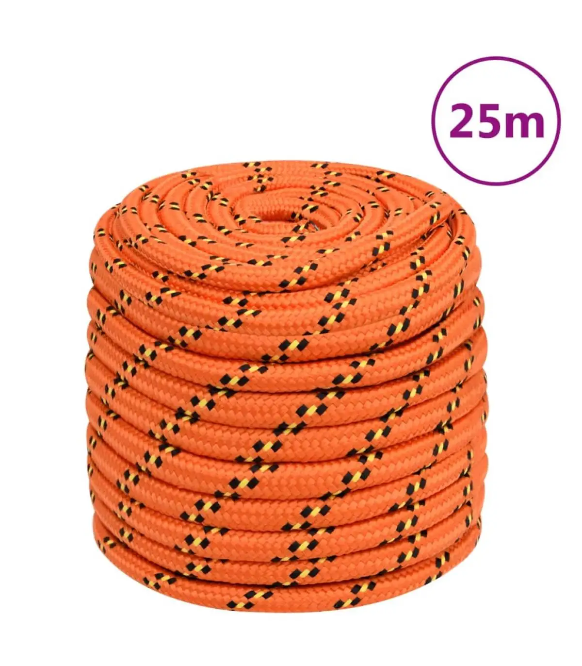 16 mm 25 m orange polypropylene boat rope metal ropes and ropes