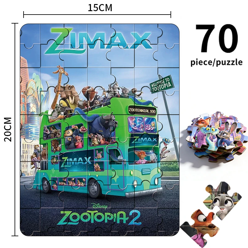 ألعاب ساخنة ديزني Zootopia 2 ثلاثية الأبعاد بازل قطع مجلس لعبة جودي نيك شخصية لغز تحصيل ديكور ألعاب أطفال متحركة