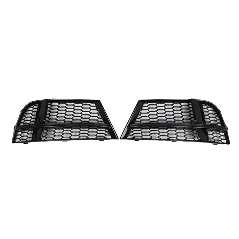 

1Pair Front Bumper Lower Grille Cover Fog Light Honeycomb Holes Bezel For A3 S3 M 2017-2019 Parts 8V3807681AE 8V3807682Q