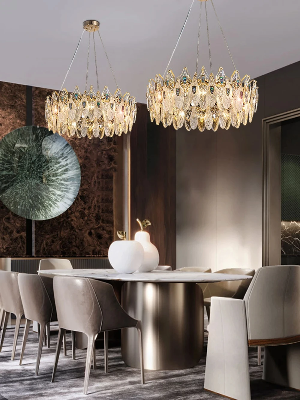 

Modern exquisite luxury crystal chandelier, suitable for living room, dining room, hotel chandelier GN456TB GN456TB