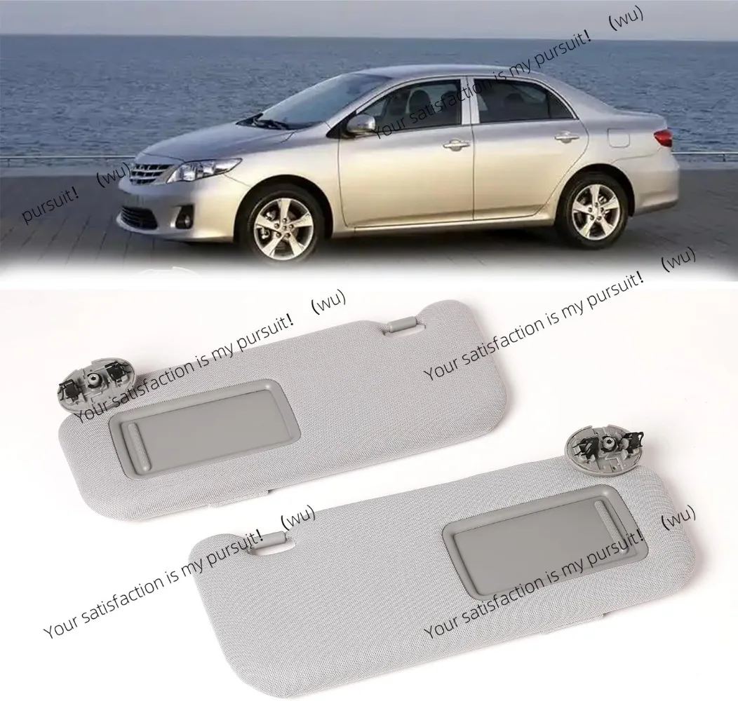 Left Right Side Sun Visor For Toyota Corolla 2007 2008 2009 2010 2011 2012 2013 With Light Lamp Sunvisor 74320-12E00-B0 Sunshade