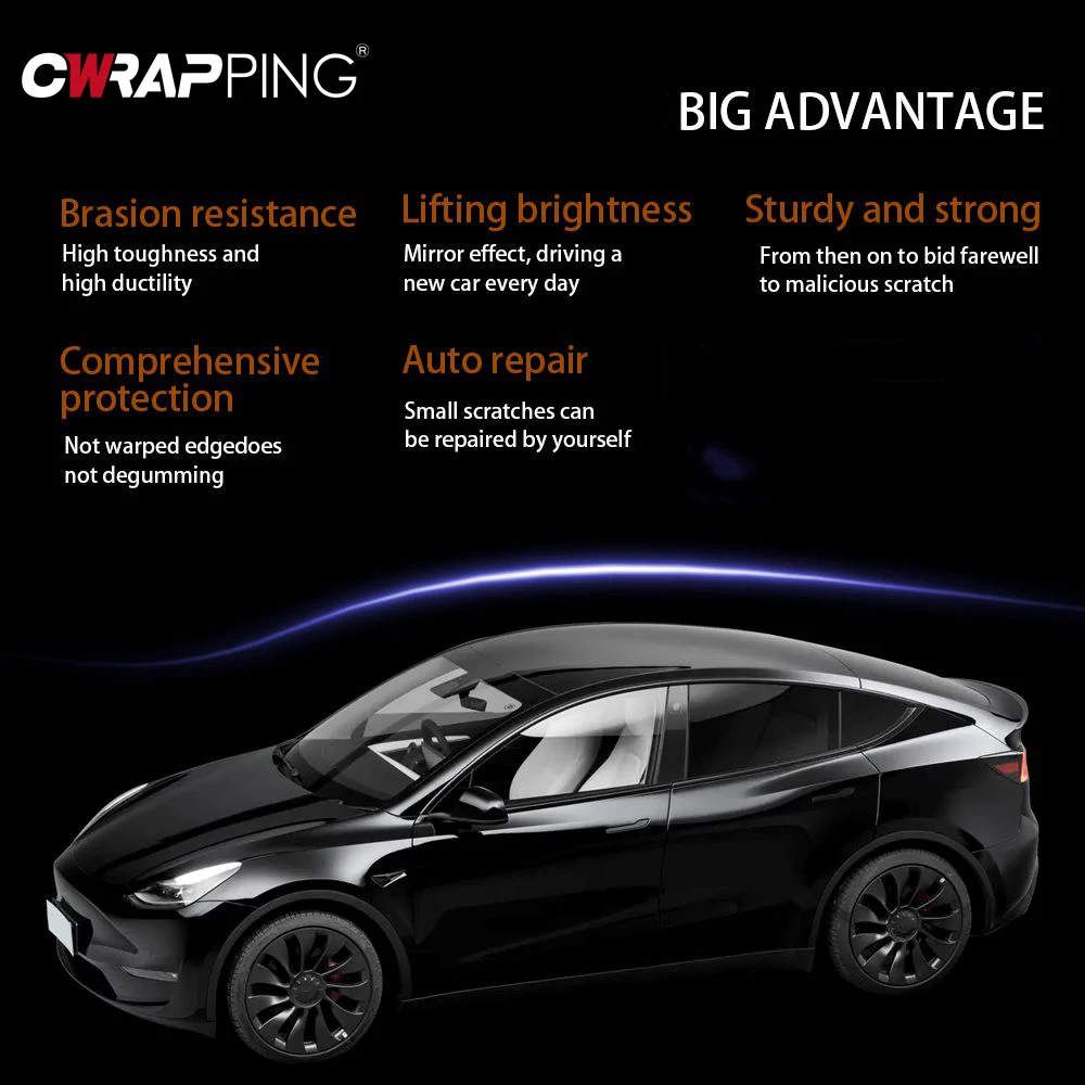 سيارة طبقة رقيقة واقية المضادة للخدش سيارة الجلد حماية الأفلام مقاوم للماء سيارة ملصق شفاف حامي السيارة ملصقات جلد الكركدن #6
