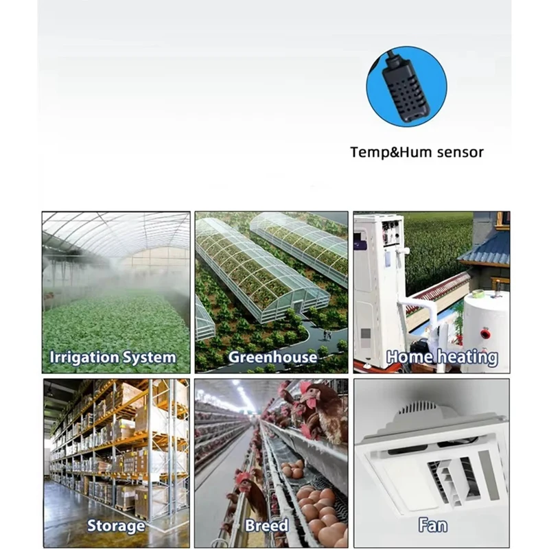 Tuya Smart Life Wifi Switch Relay Temperature Humidity Monitoring Thermostat Sensor Passive Dry Contact