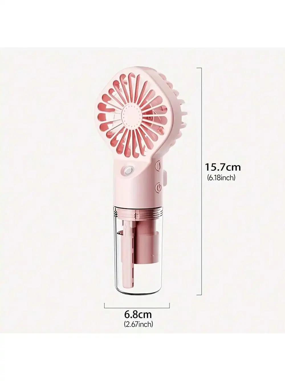 Kipas Pelembap Udara Portabel Kipas Pendingin Kabut Genggam Mini Kipas Tangan Semprotan Air Mini Kipas Isi Ulang USB untuk Rumah/Kantor