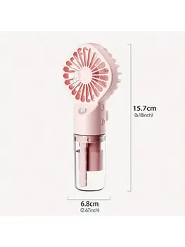 便攜式加濕風扇迷你手持噴霧冷風機USB充電風扇迷你噴水手持風扇,適用於家庭/辦公室 8 最佳銷售 水冷風扇 - №1