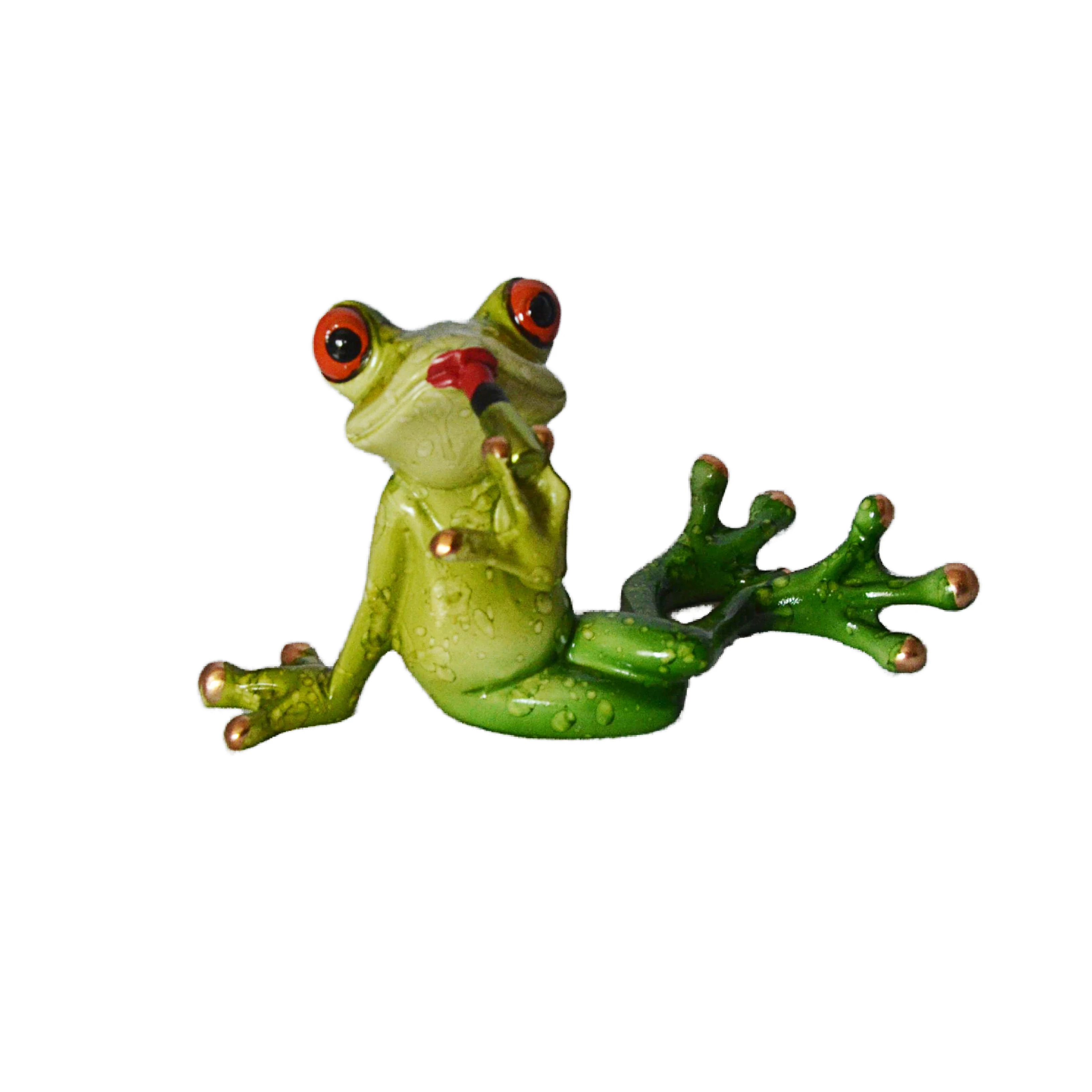 MYBLUE Frog Statue For Home Room Decor, Home Decorative Frog Figurine Ornaments
