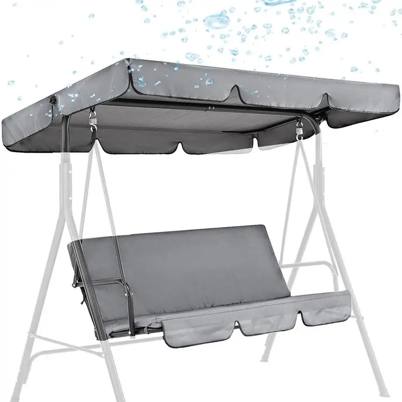 

Swing Canopy Cover Outdoor Garden Swing Seat Sun Shade Cover Durable Patio Hammock Canopy Awning Waterproof 201D Oxford Anti-UV