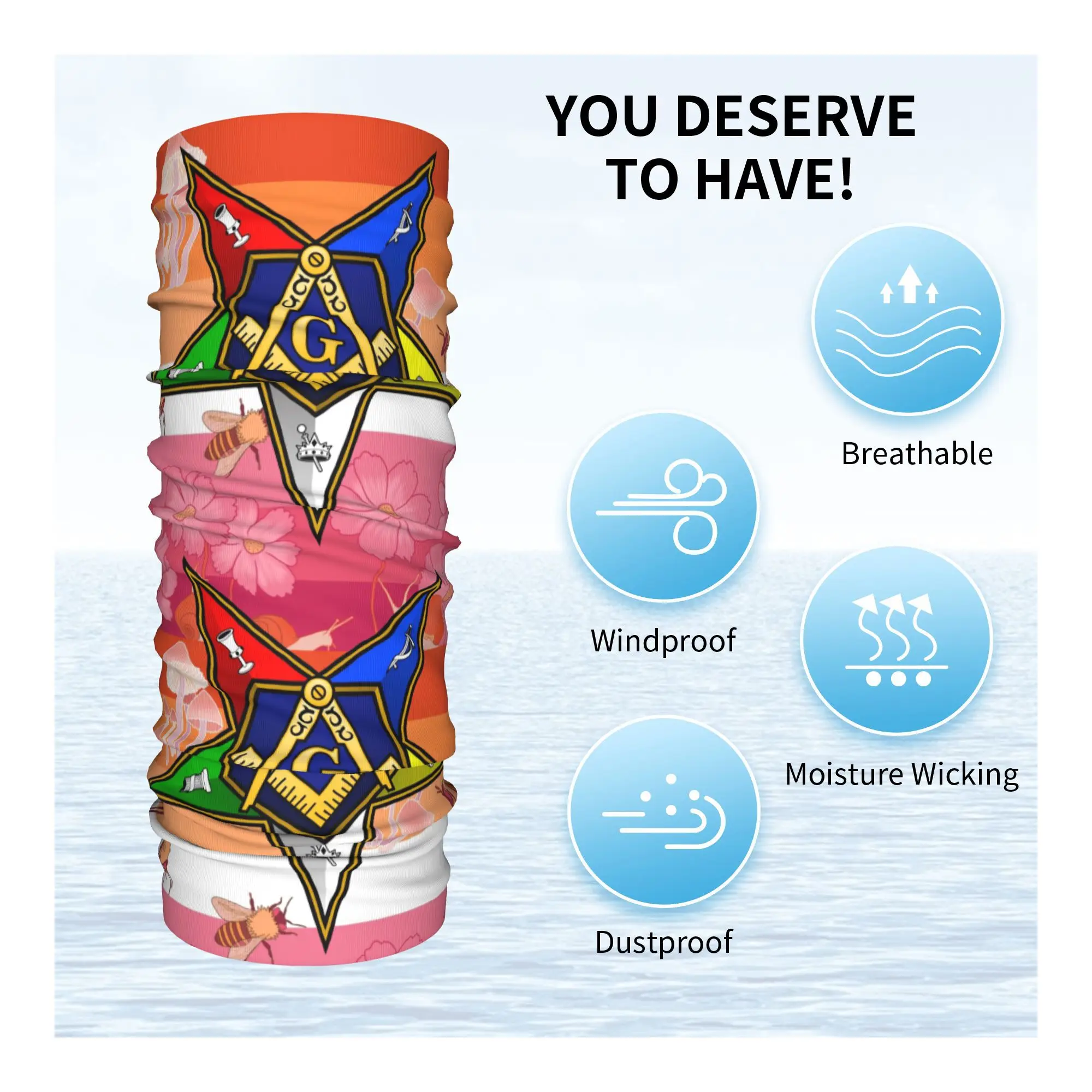 طلب مخصص للنجمة الشرقية Cottagecore مثليه فخر العلم باندانا الشتاء الرقبة التفاف وشاح الوجه للتزلج LGBT الجراب عقال