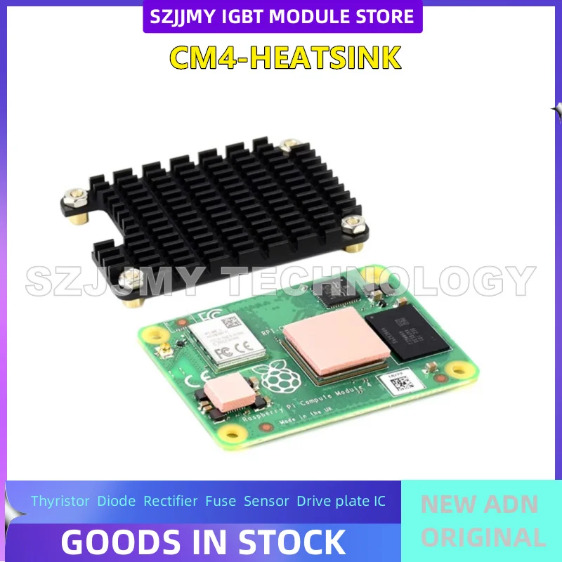NOWY ORYGINALNY DOSTĘPNY OD RĘKI Moduł komputera Compute Module 4 Raspberry Pi CM4 dedykowany radiator ze stopu aluminium z pozycją na antenę