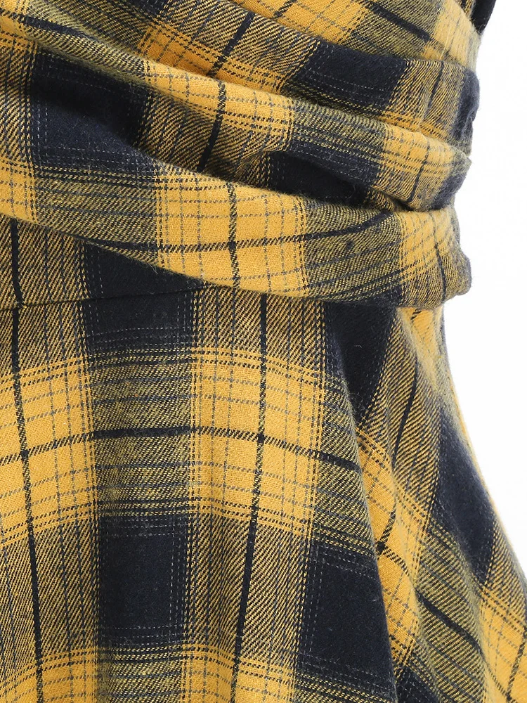 Tonval mouwloze V-hals geruite wikkeljurken voor dames jaren 1950 vintage damesfeest elegante rockabilly swingjurk