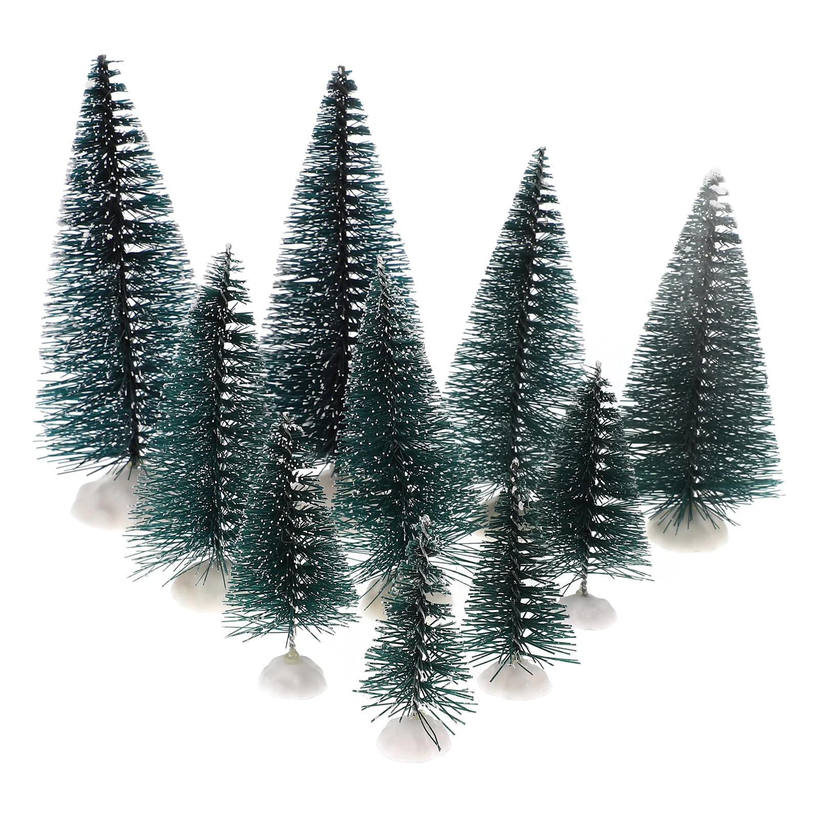 

10pcs Mini Christmas Tree Decorations Artificial Xmas Tree Desktop Ornaments Holiday Party Supplies Festive Home Decoration