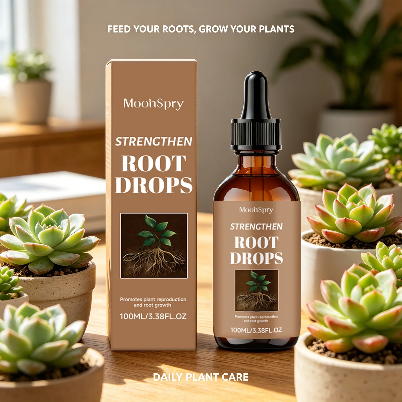 Plant Root Growth Drops Promoting Root Development Provide Growth Hormone & Nutrients Enhance Stress Resistance Plant Supplement