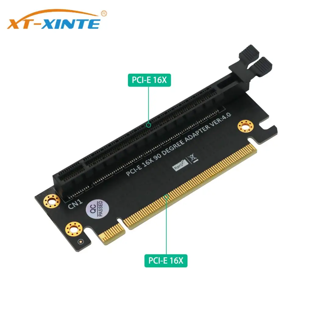 

PCI-Express 4,0 16x Riser Card PCI-E 4,0 16X 90 градусов высокоскоростной адаптер Riser Card правый угол для 2U компьютерного серверного корпуса