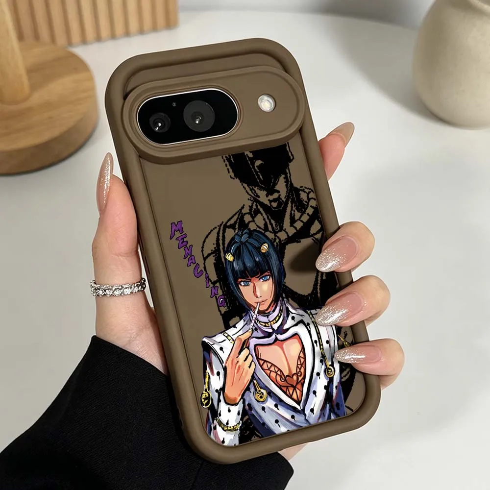 JOJO Handsome Phone Case For Google Pixel 10 9 8 7 9a 8a 7a Pro XL Eye Ladder Silicone Cover view 5