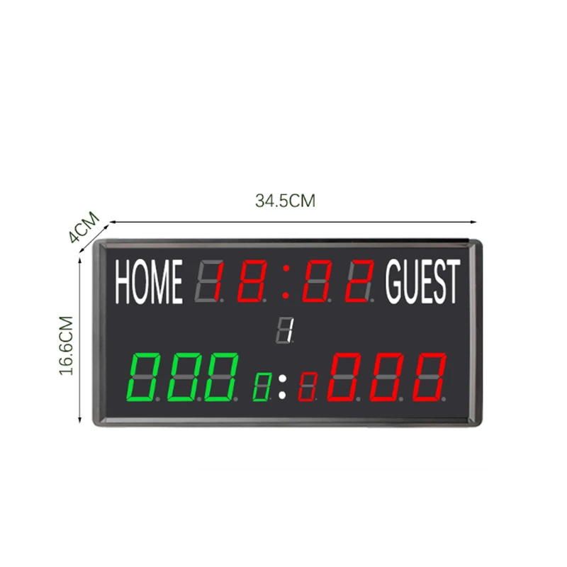 2025 Professional Indoor Basketball Hoop Scoreboard LED Timer Sports Basketball Badminton for Court Use with Remote Control