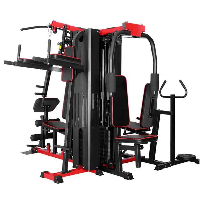 Home use gym equipment 5 station multi-functional integrated trainer