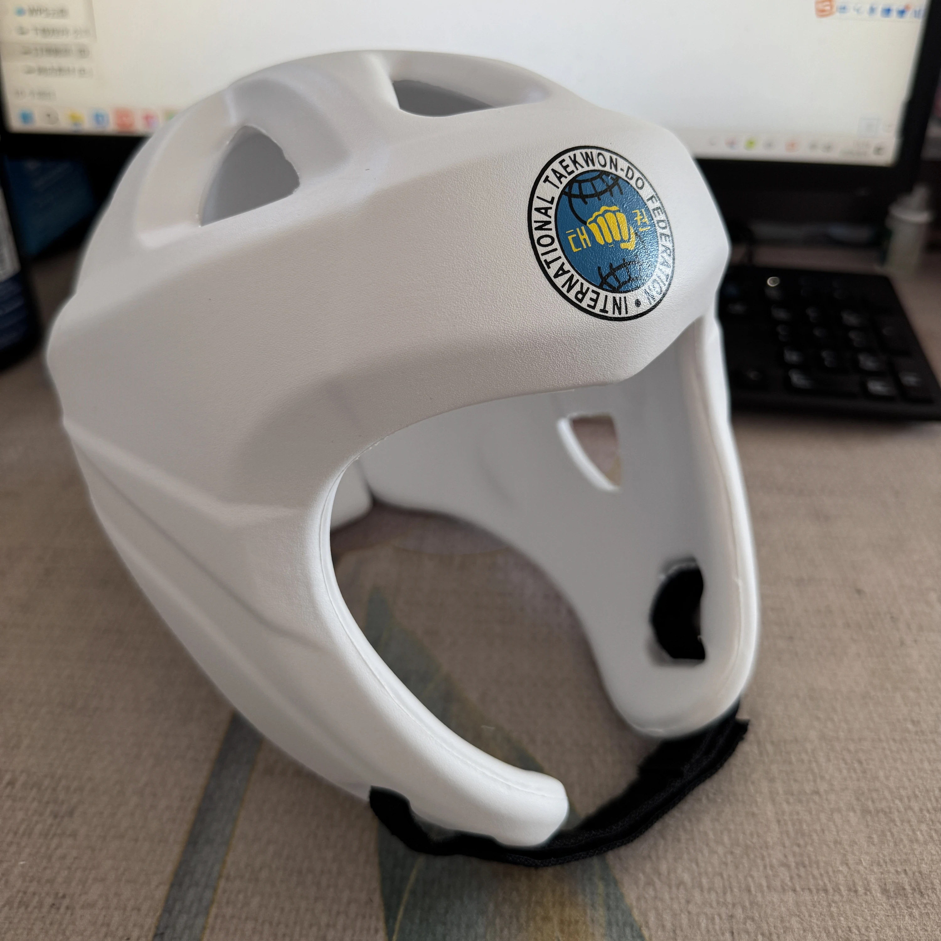 ITF Taekwondo Helmet White BLue Red Professional Martial Arts Head Guard Protective Gear Boxing MMA Karate Competition Equipment
