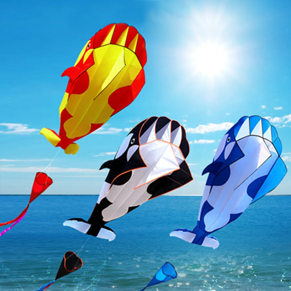 3D Kite Huge Frameless Soft Parafoil Giant Whale Flying Kite Flying Kite frameless kite kite