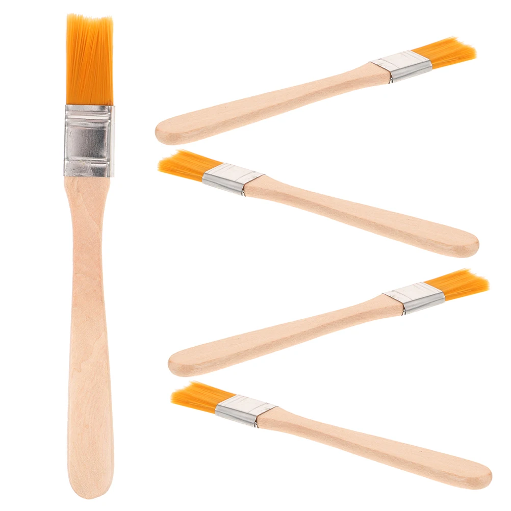 

Paint Brush Keyboard Dusting Nail Polish Brushes Miniature Classroom Detail Oil House Long Handle Flat