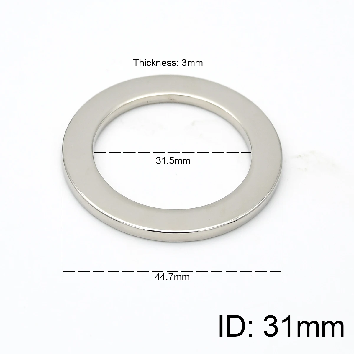 1PC Cast O Ring Seamless Round Circle Buckle for Webbing Leather Craft Bag Parts Strap Belt Pet Collar Accessories