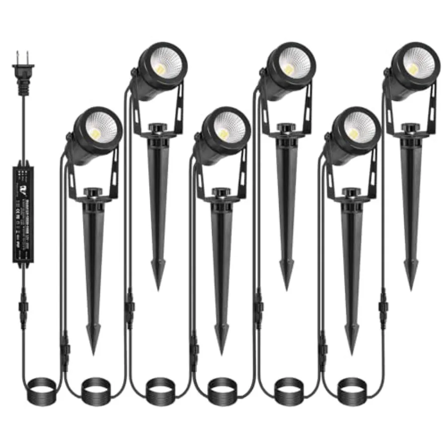 

Низковольтные ландшафтные светильники для улицы с трансформаторами 12В, уличные прожекторы IP65, водонепроницаемые, с подключением к сети