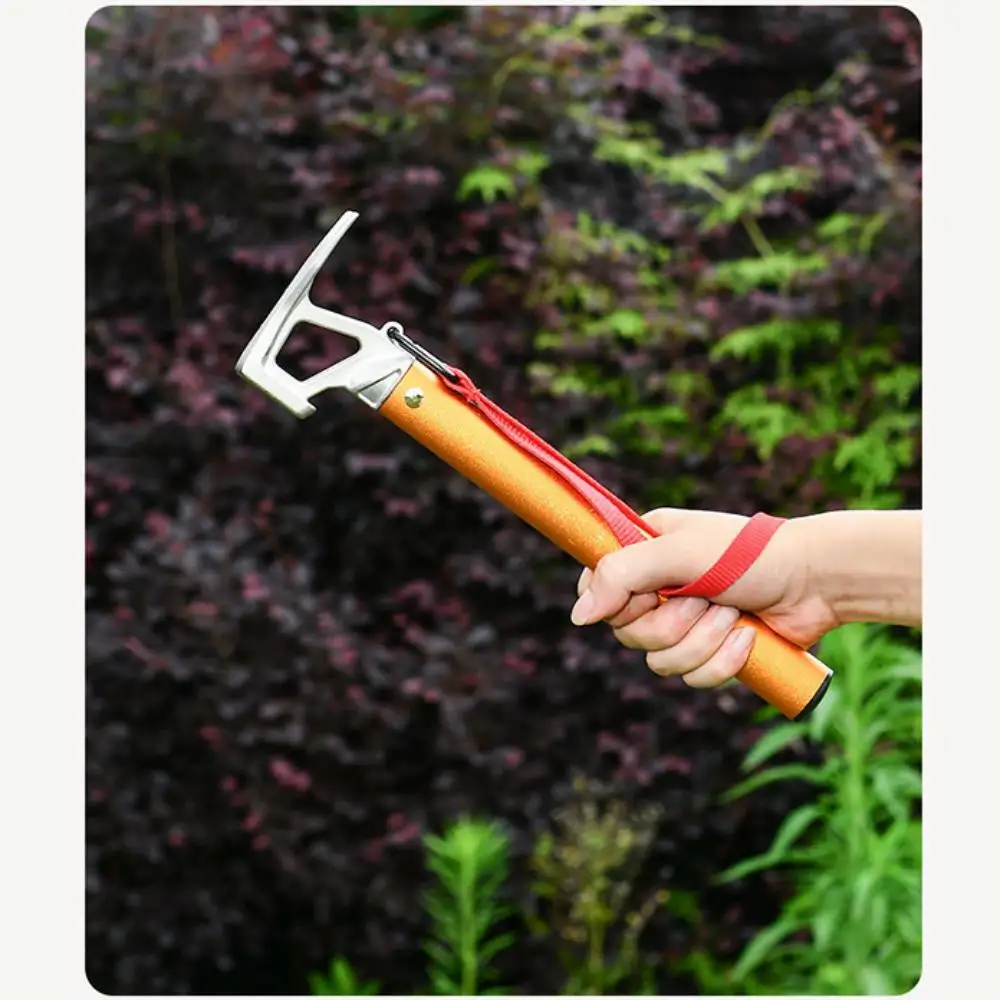 Outdoor camping tent nail hammer tent nail puller claw hammer outdoor mountaineering mountaineering camping tool aluminum handle